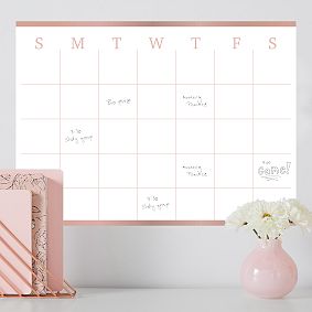 No Nails Dry-Erase Calendar Wall Decal