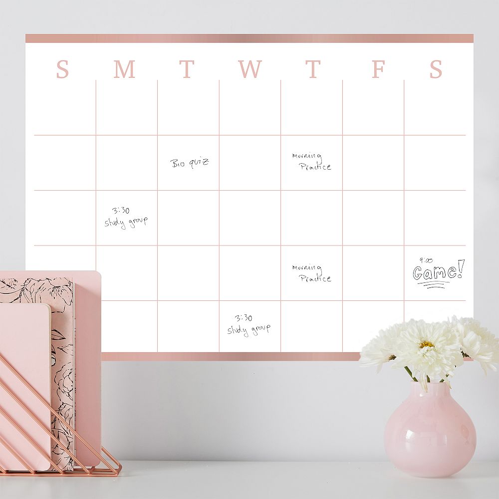No Nails Dry-Erase Calendar Wall Decal