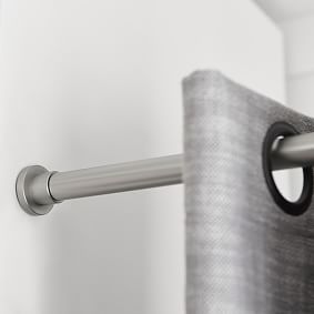 Pewter Tension Curtain Rod