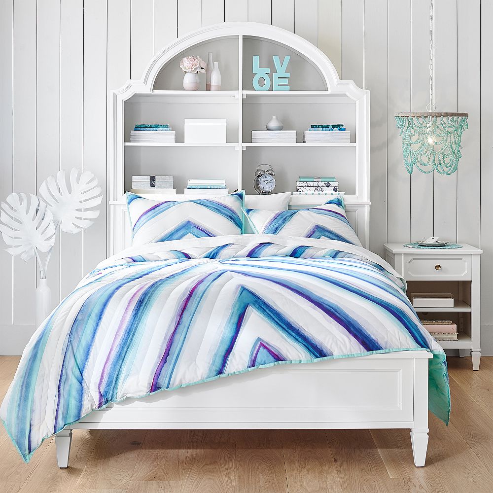 Watercolor Chevron Comforter