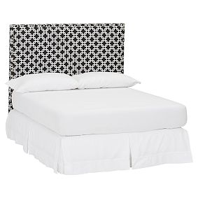 Raleigh Upholstered Print Headboard, Chain Link Black