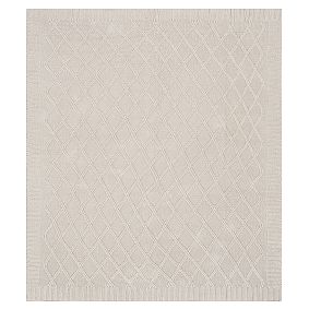 Organic Diamond Weave Throw