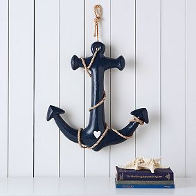 Paper Mache Anchor Wall Decor