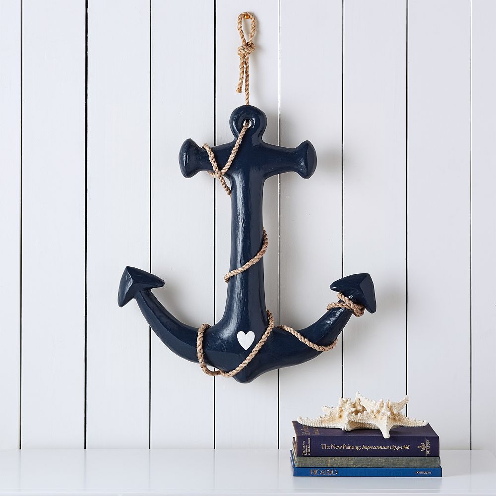 Paper Mache Anchor Wall Decor