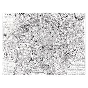 Paris Map Tapestry