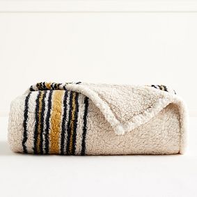 Cozy Heritage Stripe Throw