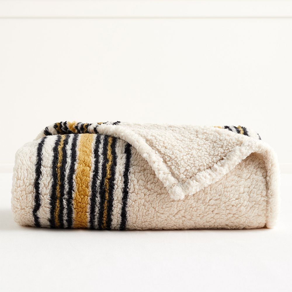 Cozy Heritage Stripe Throw