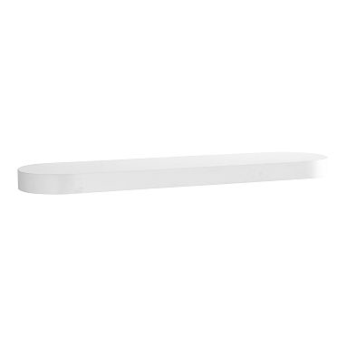 Floating Oval Shelves, White