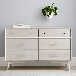 west elm x pbt Mid-Century 6-Drawer Wide Dresser (56w x 18d")