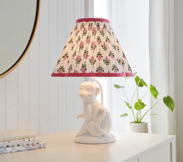 Roller Rabbit Rosebud Monkey Table Lamp (17&quot;)