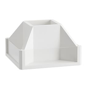 Wood &amp; Acrylic Rotating Beauty Organizer