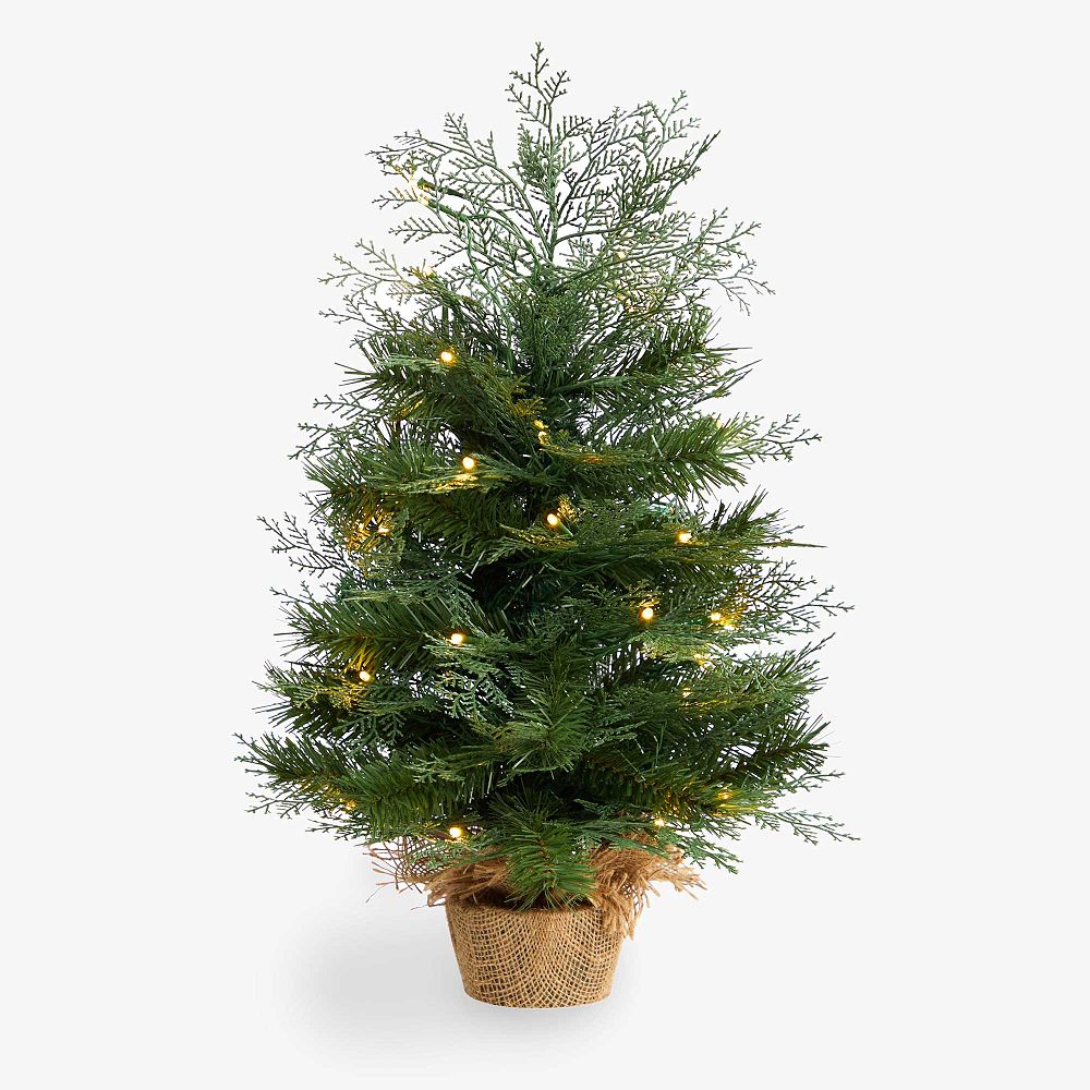 Christmas Tree with Burlap Base (2 Ft.)