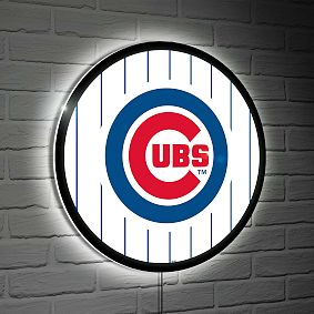 <i>MLB&#8482;</i> Round LED Wall Light with Pinstripes
