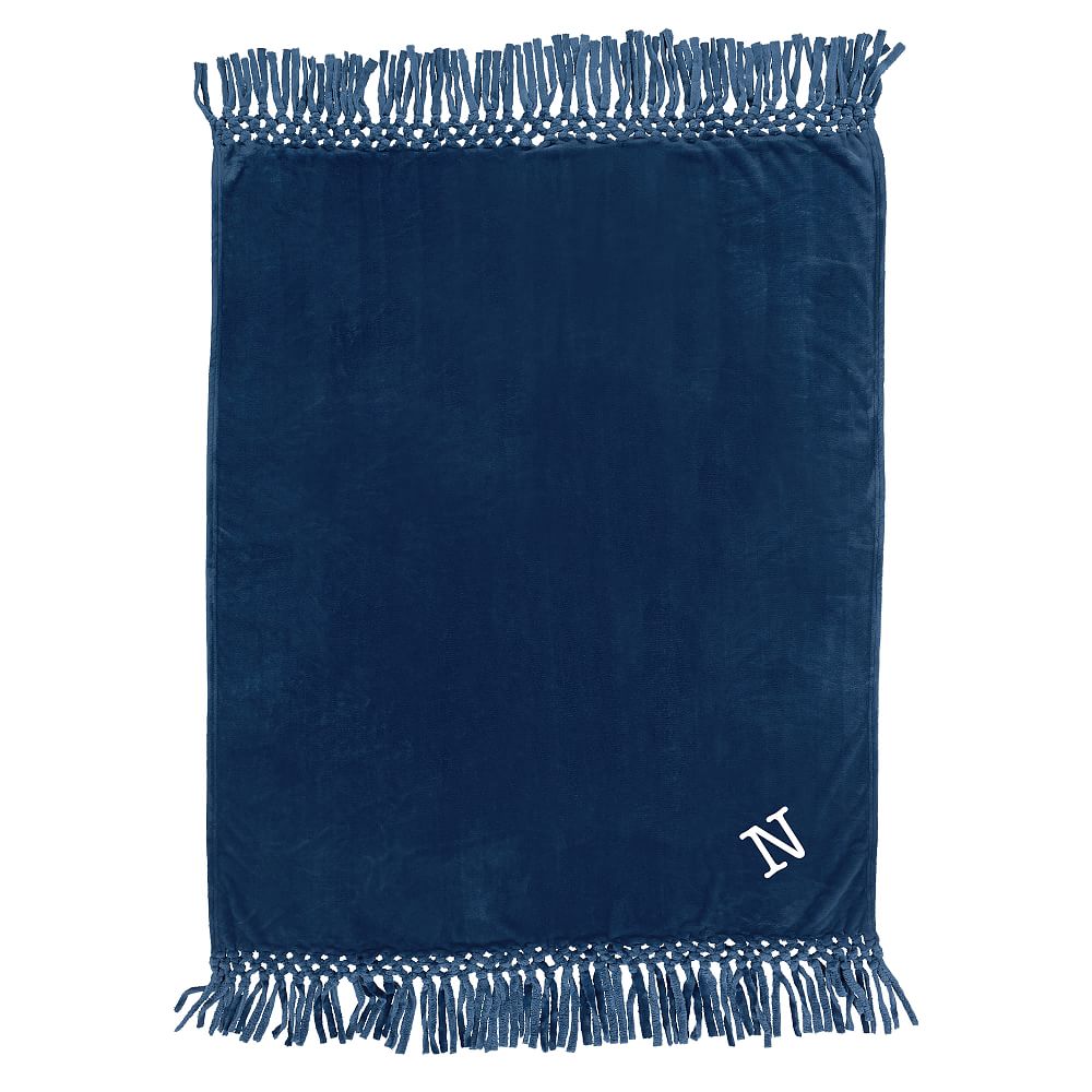 Plush Bohemian Fringe Throw