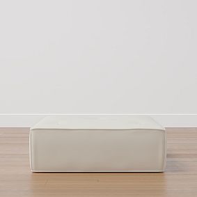 Piped Cushy Ottoman (32&quot;&ndash;43&quot;)