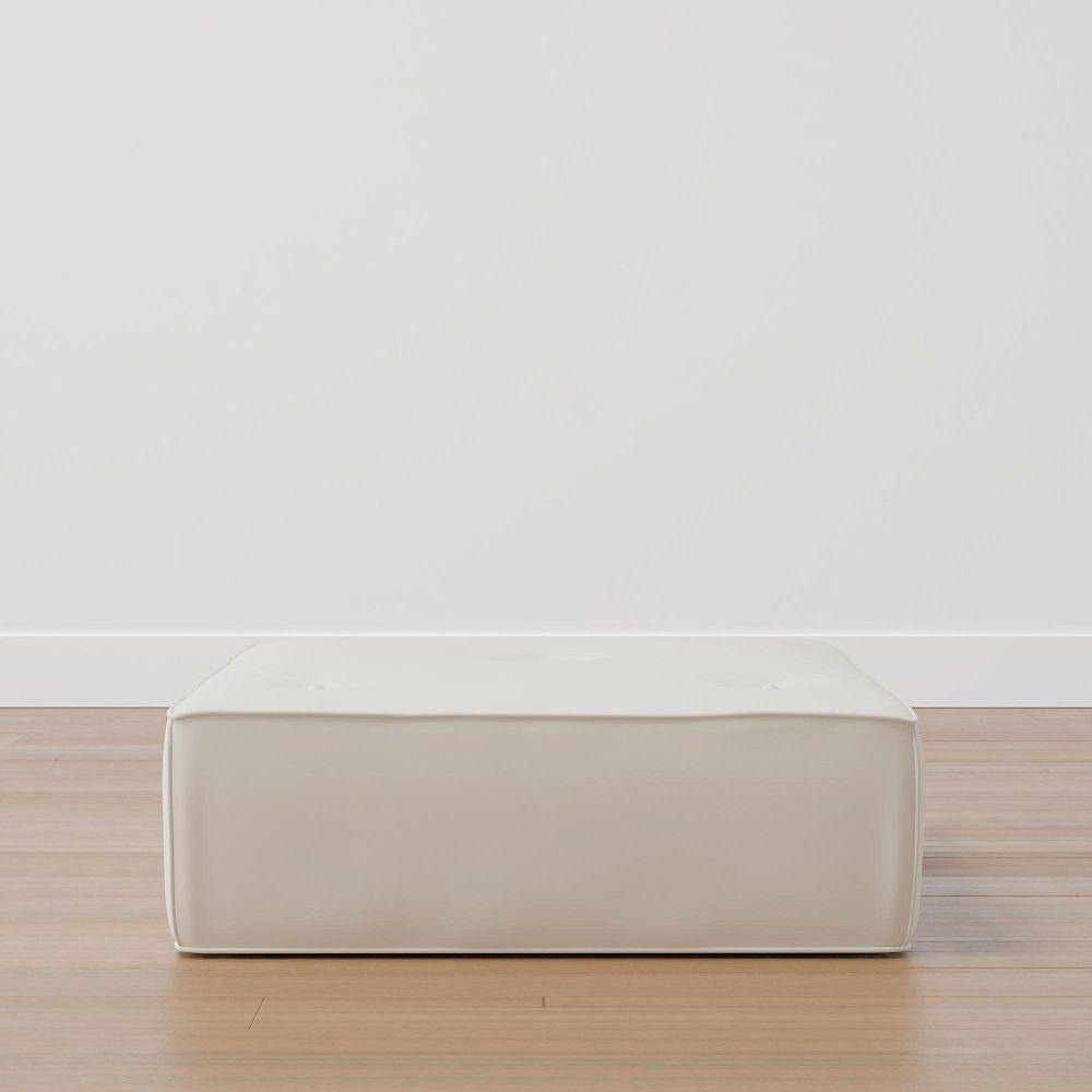 Piped Cushy Ottoman (32&quot;&ndash;43&quot;)
