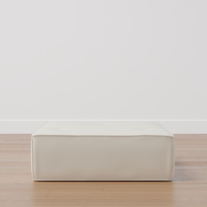 Piped Cushy Ottoman (32&quot;&ndash;43&quot;)