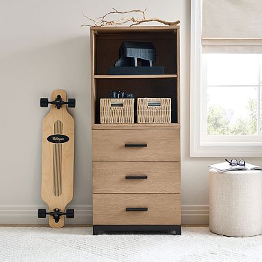 Kearny Tall Bookcase with Drawer Storage (24.5")