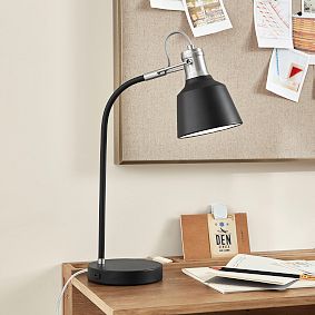 Mini Taylor Desk Lamp, Black/Nickel