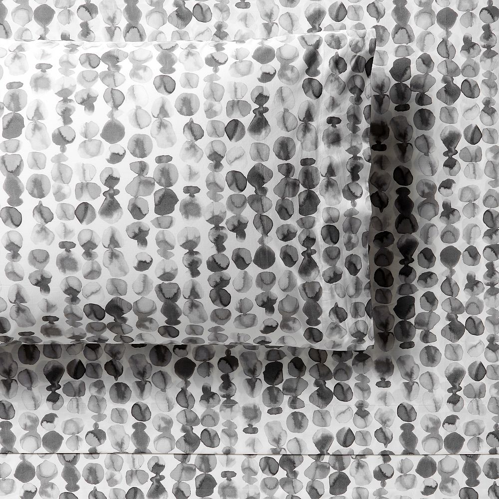 west elm x pbt Watercolor Stones Organic Sheet Set