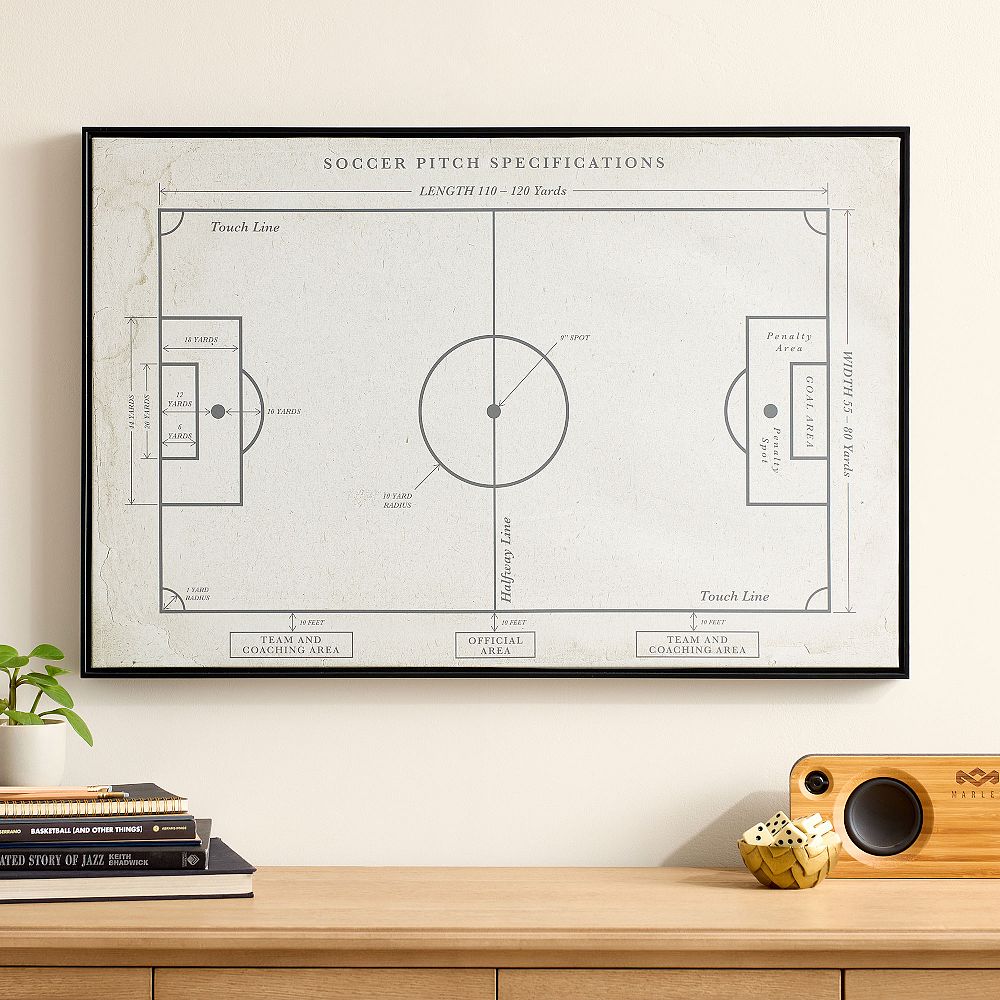 Soccer Vintage Framed Sports Art