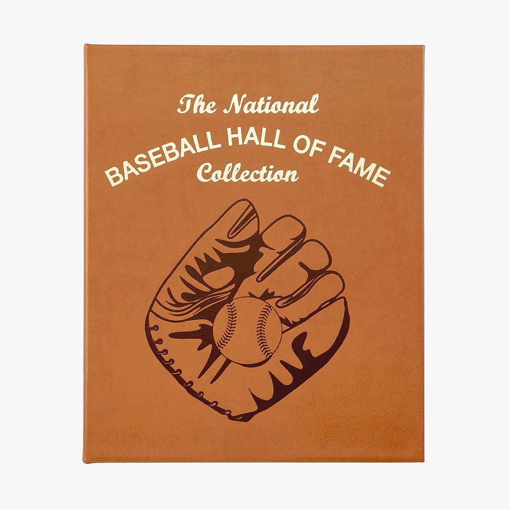 Baseball Hall of Fame Leather-Bound Book