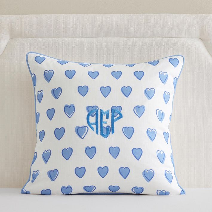 Roller Rabbit Hearts Pillow Cover