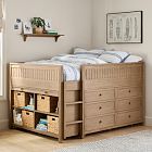 Beadboard Double Low Loft Bed