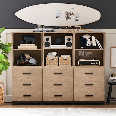 Kearny Wall Bookcase with Drawer Storage (73.5")