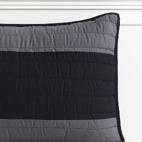 Open Box:  Rugby Striped Quilt &amp; Sham