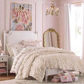 LoveShackFancy Sweet Bows Fur Quilt