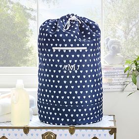 Roller Rabbit Hearts Shower Caddy &amp; Laundry Bag Set