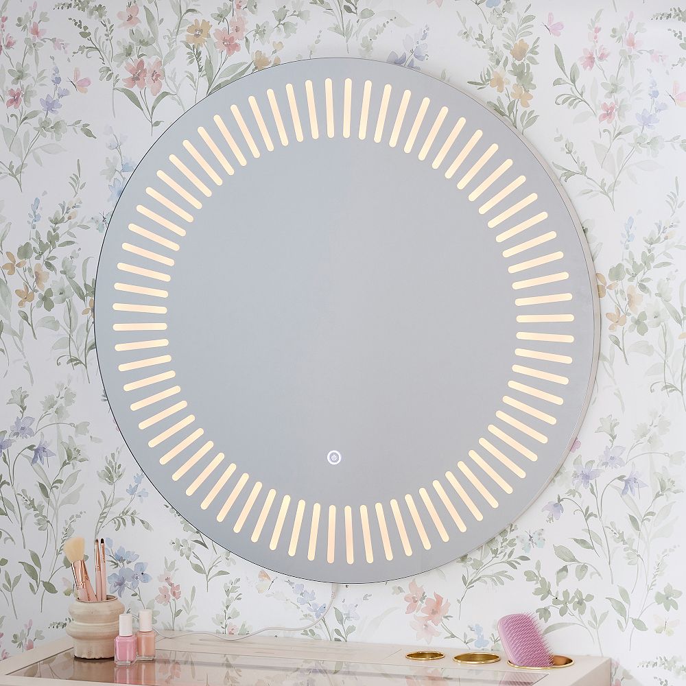 Light-Up Sunburst Round Mirror (30&quot;)