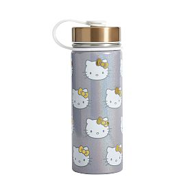 Slim Water Bottle, Glam Hello Kitty®, Gold Lid