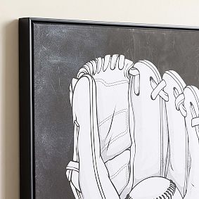 Black &amp; White Sports Art - Baseball