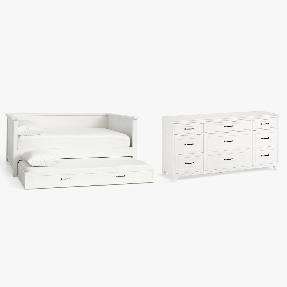 Hampton Daybed with Trundle &amp; 5-Drawer Dresser Set