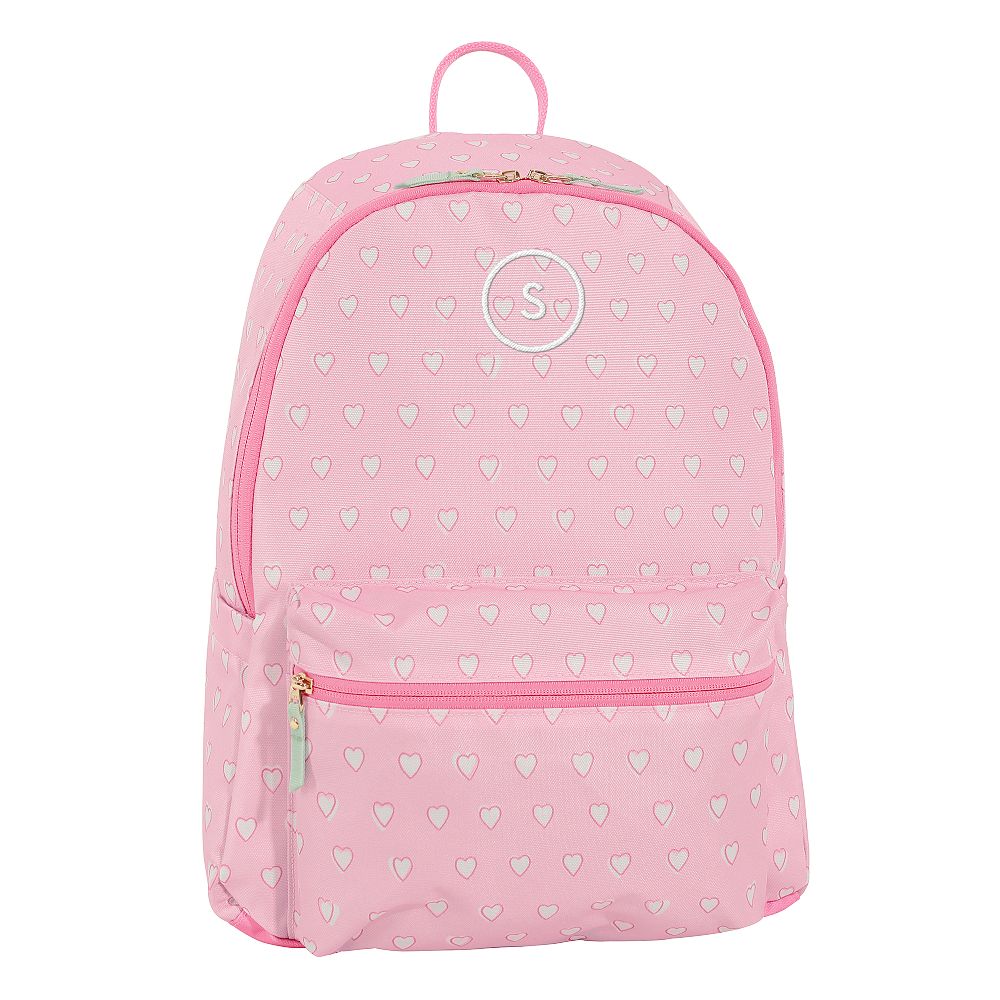 Colby Roller Rabbit Pink Hearts Backpack
