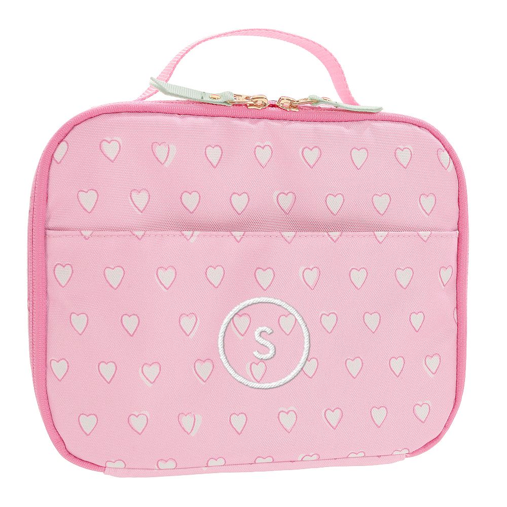 Colby Roller Rabbit Pink Hearts Cold Pack Lunch Box