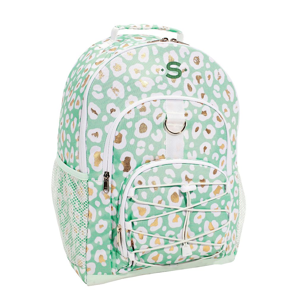 Gear-Up Aqua Gold Metallic Leopard  Backpack