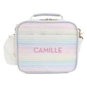 Gear-Up Metallic Ombre Stripes Cold Pack Lunch Box