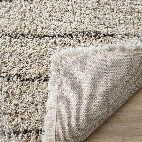 Performance Striped Shag Rug