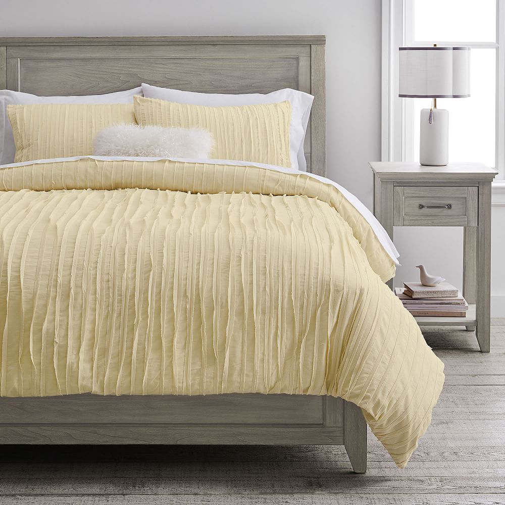 Raw-Edge Organic Cotton Duvet Cover