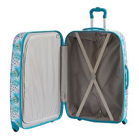 Palm Party Hard-Sided 28&quot; Checked Spinner Suitcase
