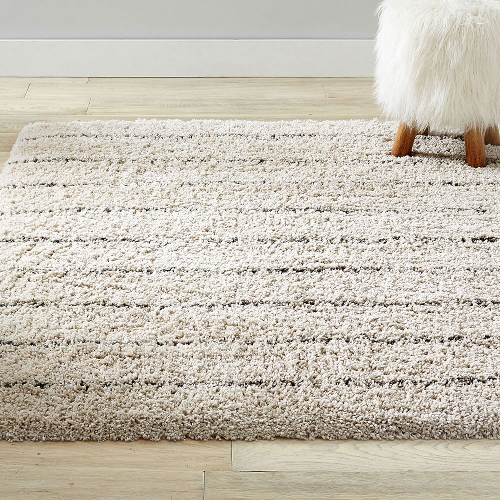 Performance Striped Shag Rug