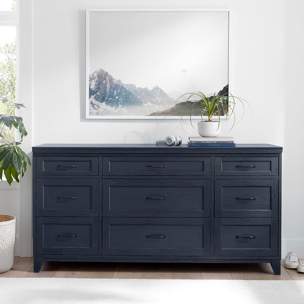 Hampton 9-Drawer Wide Dresser (63.5w x 21d&quot;)