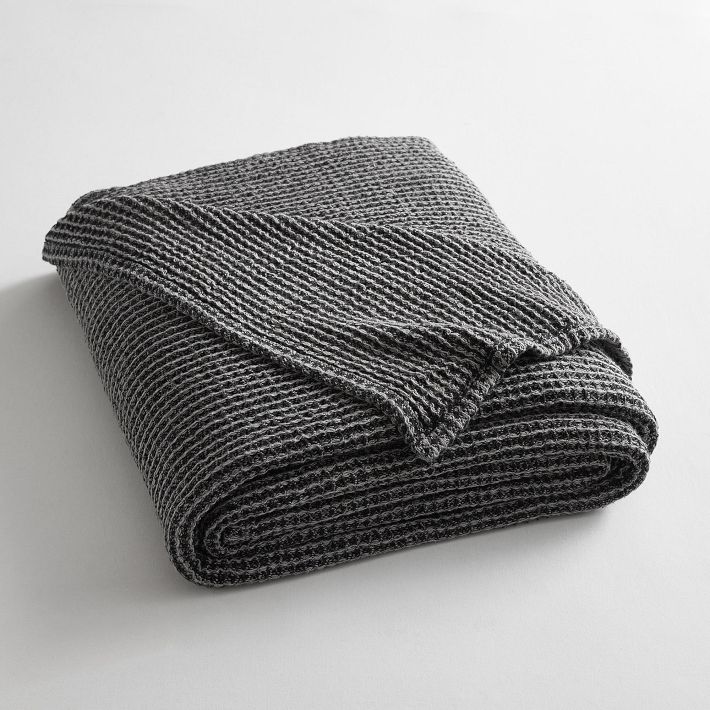 Waffle Weave Blanket Cozy Cotton Blend for Teens Pottery Barn Teen