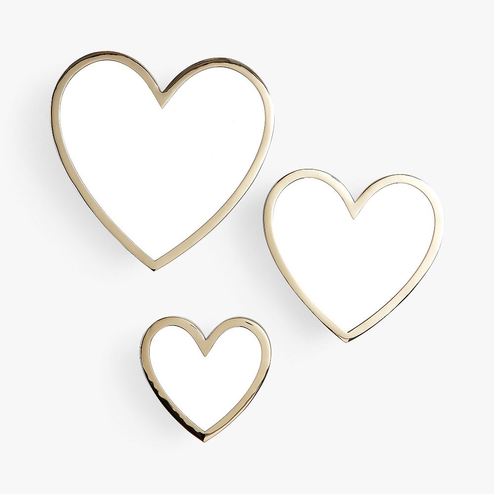 Heart-Shaped Mirror Hooks