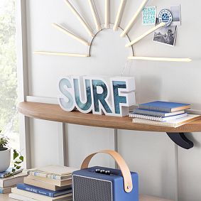 Surfrider Foundation Wooden Surfboard Shelf