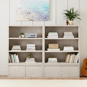Costa Double 3-Shelf Bookcase (80&quot;)