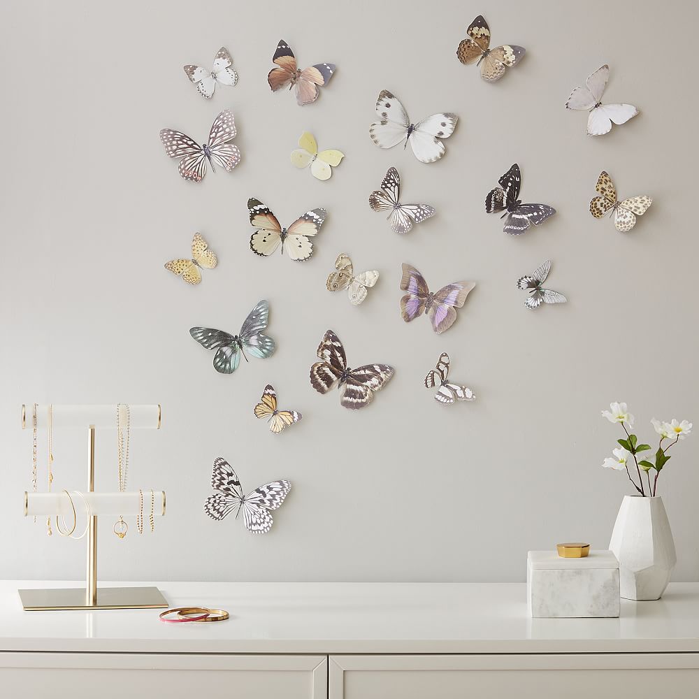 3D Butterflies, Set of 20